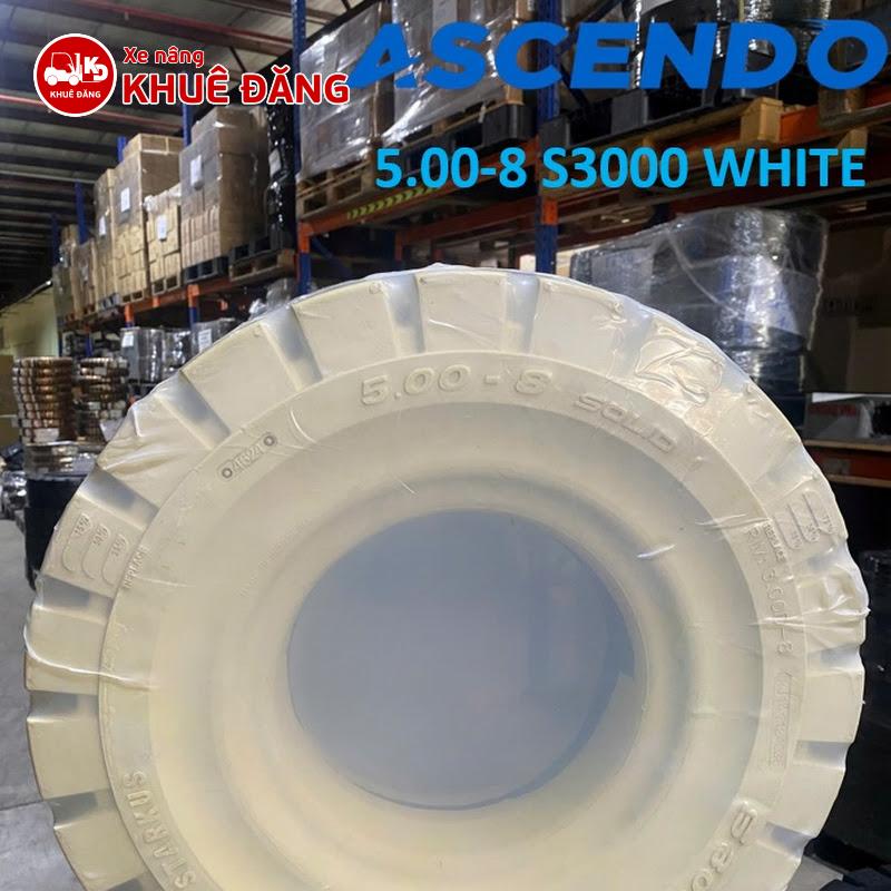 Bánh đặc 500-8 Ascendo màu trắng