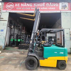Xe nâng điện ngồi lái 3 tấn Komatsu FB30-11, lốp đôi, nâng cao 3m