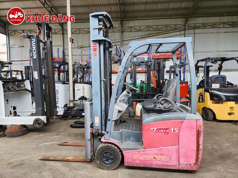 Xe nâng điện ngồi lái 1.5 tấn Nichiyu FBT15PN-80-400, 3 bánh, nâng cao 4m