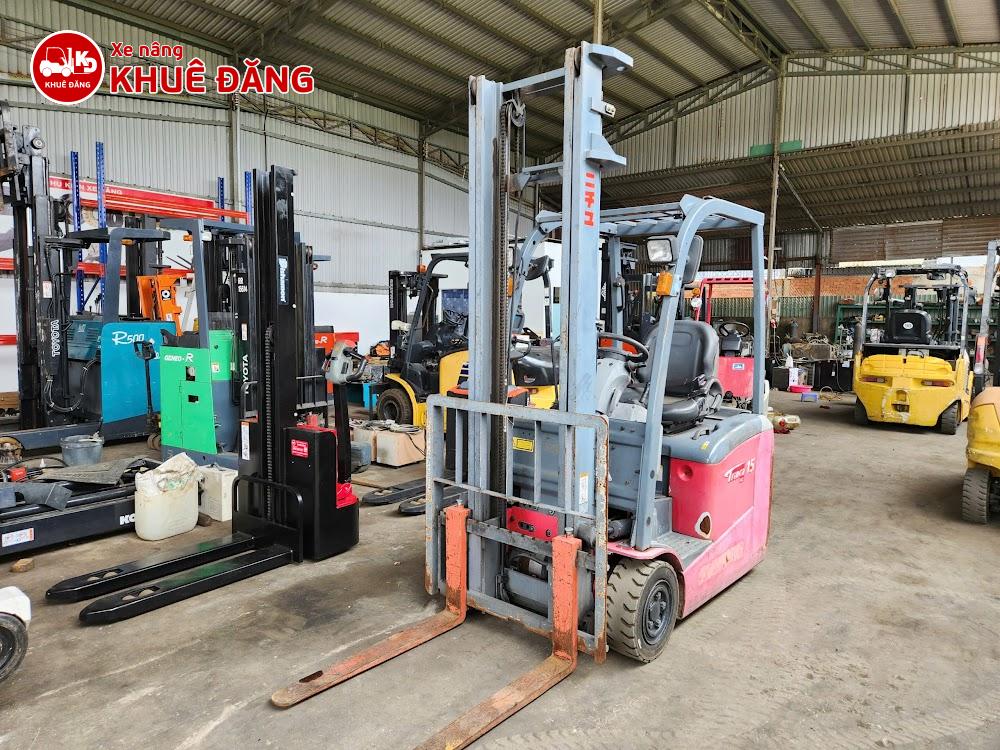 Xe nâng điện ngồi lái 1.5 tấn Nichiyu FBT15PN-80-400, 3 bánh, nâng cao 4m