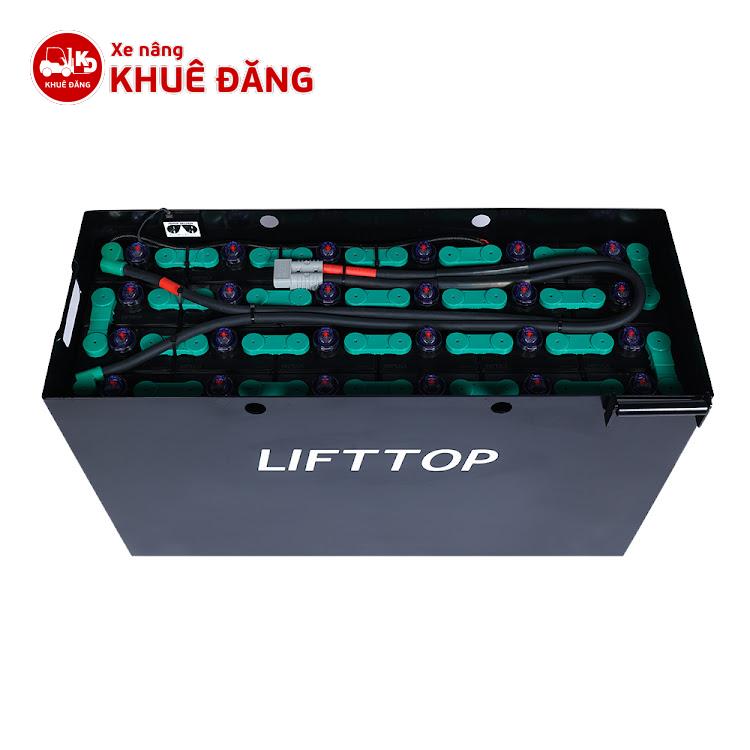 Bình điện xe nâng LIFTTOP VTFL280 dung lượng 48V/280Ah là dòng ắc quy axít chì dạng hộc cell rời, chuyên dùng cho các dòng xe nâng điện đứng lái 1.5 tấn.