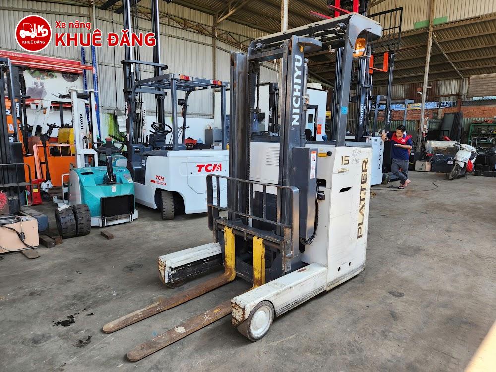 Xe nâng điện đứng lái 1.5 tấn Nichiyu FBR15-80C-300, 3m, SX 2019