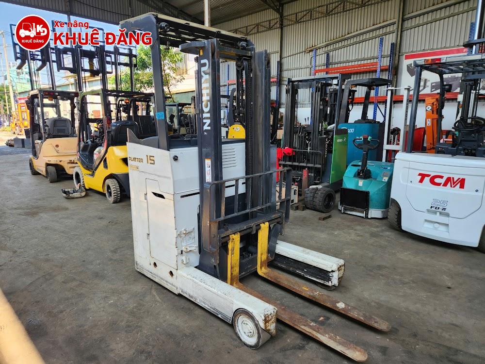 Xe nâng điện đứng lái 1.5 tấn Nichiyu FBR15-80C-300, 3m, SX 2019