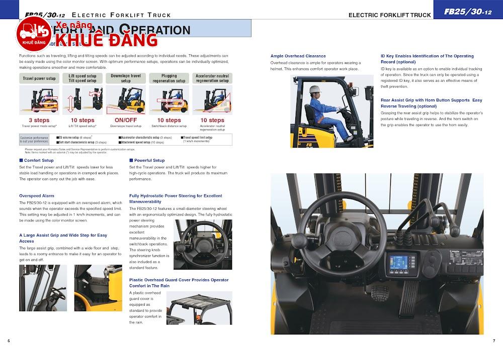 1947-Xe nâng điện ngồi lái 3 tấn Komatsu FB30-12