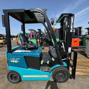 Xe nâng điện ngồi lái 1 tấn Sumitomo 41FB10PXIII, 4.3m SX 2019