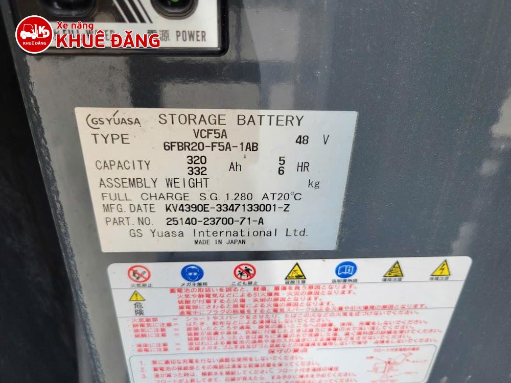 Xe nâng điện đứng lái 2 tấn Toyota 6FBRS20