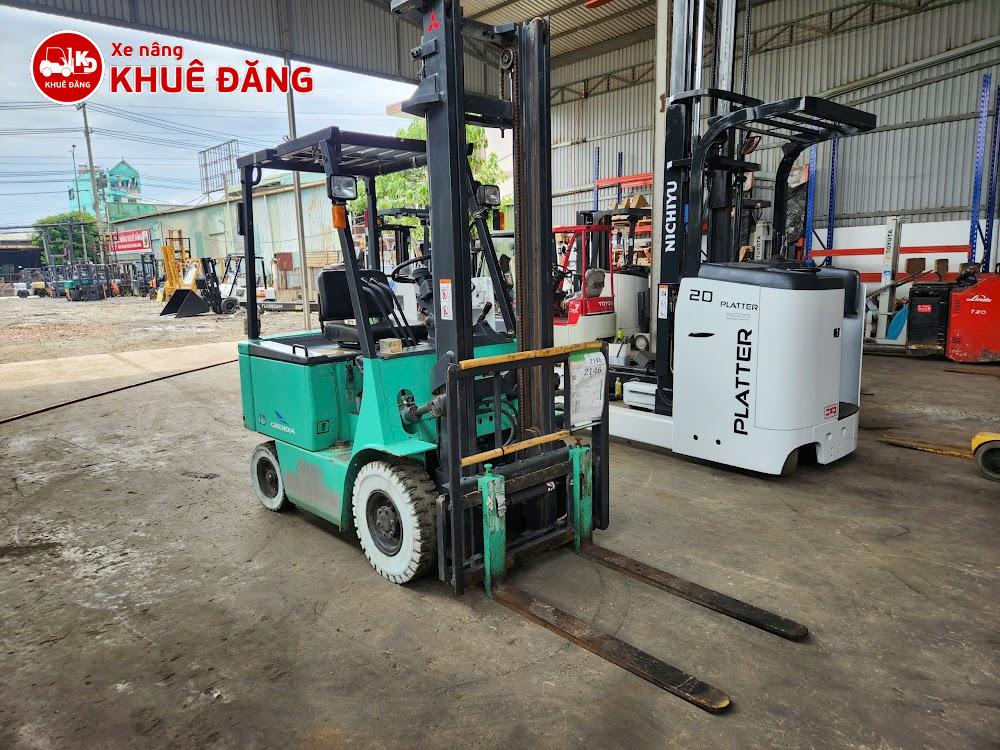 Xe nâng điện ngồi lái 1.8 tấn Mitsubishi FB18, 4m, SX 2007