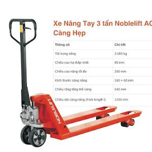 Xe Nâng Tay Thấp 3 tấn Noblelift AC30 càng hẹp