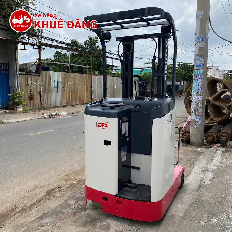 Xe nâng điện đứng lái 900kg Nichiyu FBRM9-75-330 PFL, ty giữa, nâng cao 3m3