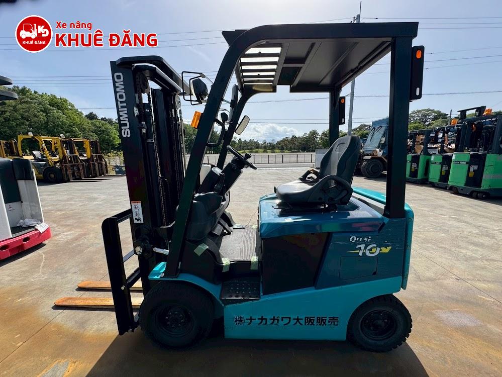 Xe nâng điện ngồi lái 1 tấn Sumitomo 41FB10PXIII, 4.3m SX 2019