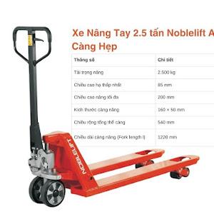 Xe Nâng Tay Thấp 2.5 tấn Noblelift AC25 càng hẹp