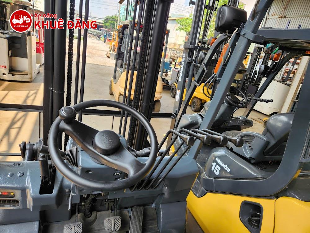 Xe nâng điện ngồi lái 2.5 tấn TCM FB25-7, 4m, đóng mở càng