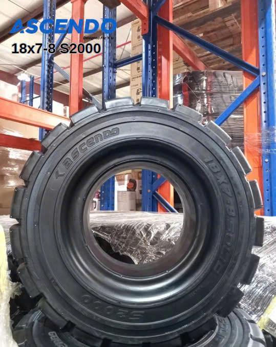 Lốp đặc 18X7-8-ASCENDO