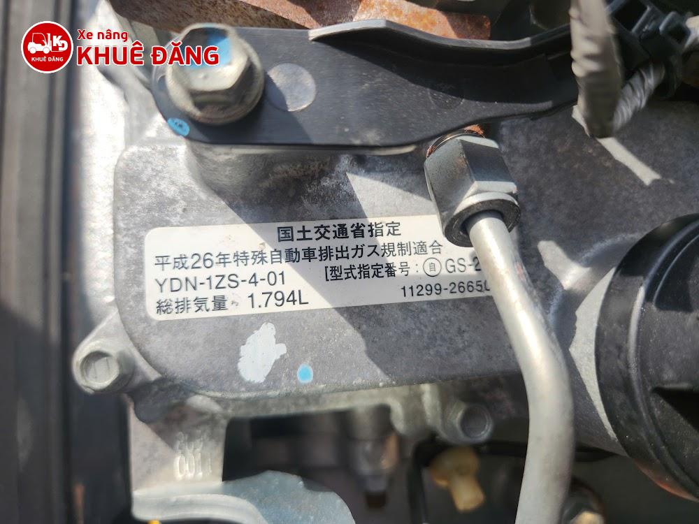 Động cơ 1ZS trên Xe nâng dầu 2 tấn Toyota 02-8FD20