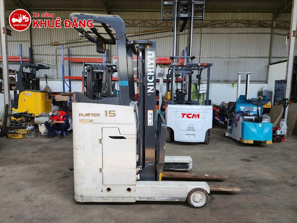 Xe nâng điện đứng lái 1.5 tấn Nichiyu FBR15-80C-300, 3m, SX 2019