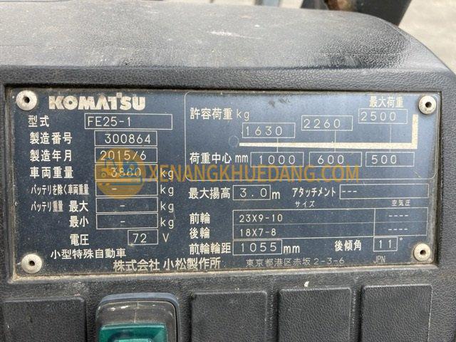 1284-Xe nâng điện ngồi lái 2.5 tấn Komatsu FE25-1