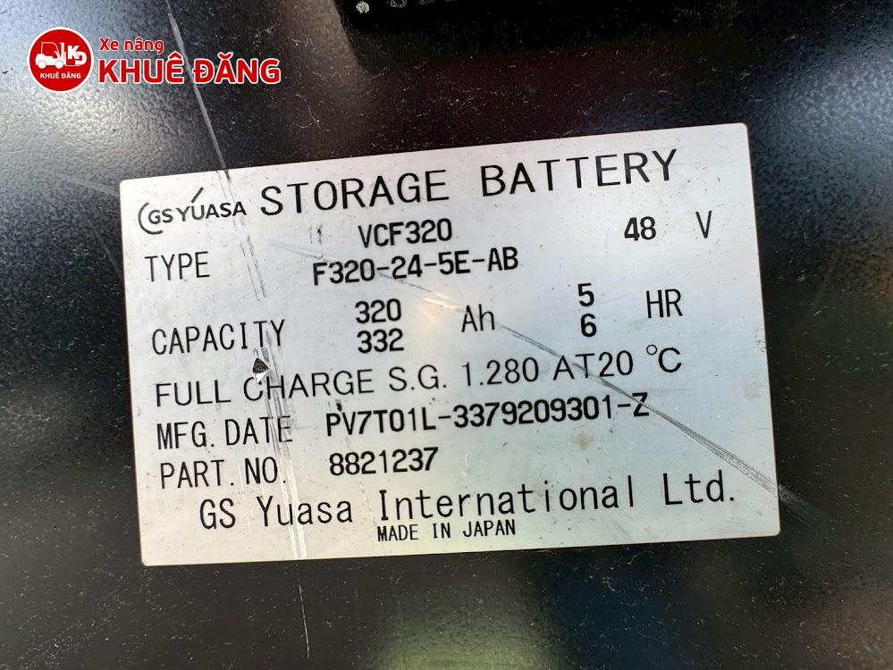 Xe nâng điện ngồi lái 1 tấn Sumitomo 41FB10PXIII, 4.3m SX 2019