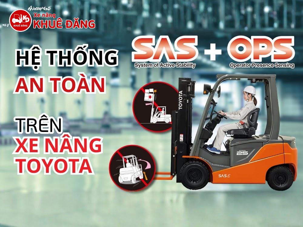 Hệ thống an toàn SAS OPS trên xe nâng Toyota