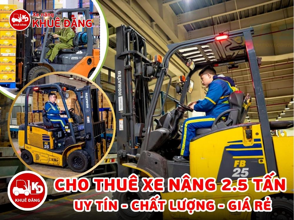 CHO THUÊ XE NÂNG 2.5 TẤN TẠI Bình Tân, TPHCM