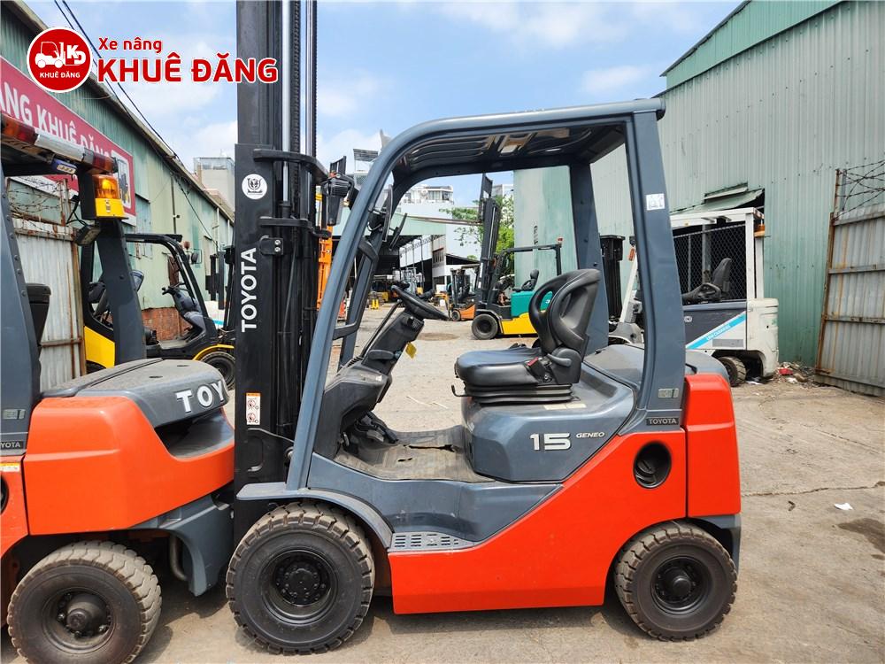 Xe nâng dầu 1.5 tấn Toyota 02-8FD15 sau khi sơn
