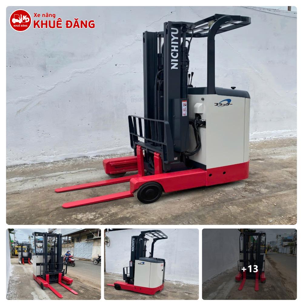 🚜 Nichiyu FBRM9-75-330 PFL điện 900kg 3m3 Ty Giữa Nhật Cũ HCM