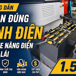 Hướng Dẫn Chọn Đúng Bình Điện Cho Xe Nâng Điện Đứng Lái 1.5 Tấn