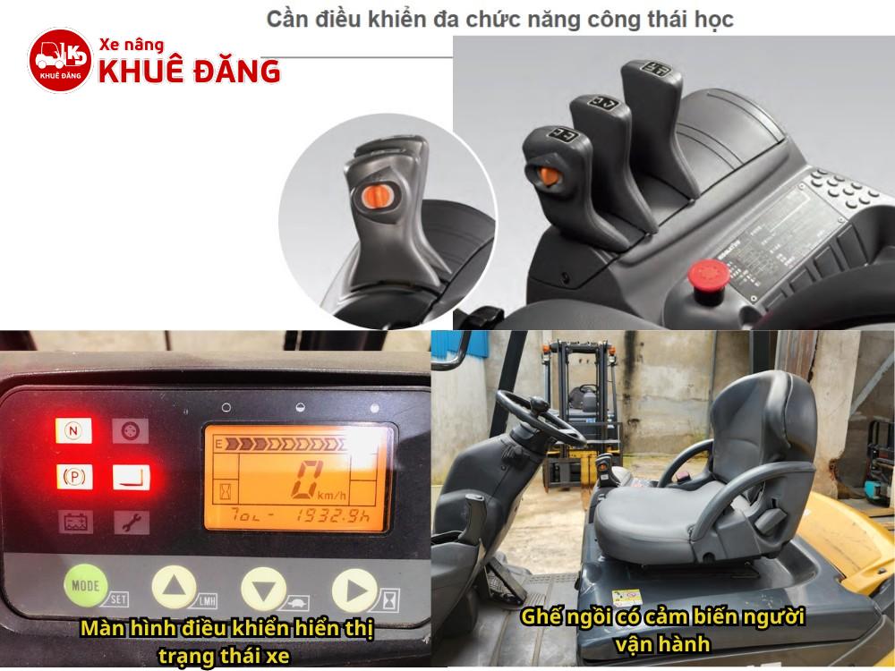 Thiết kế độc quyền của dòng xe nâng điện Komatsu