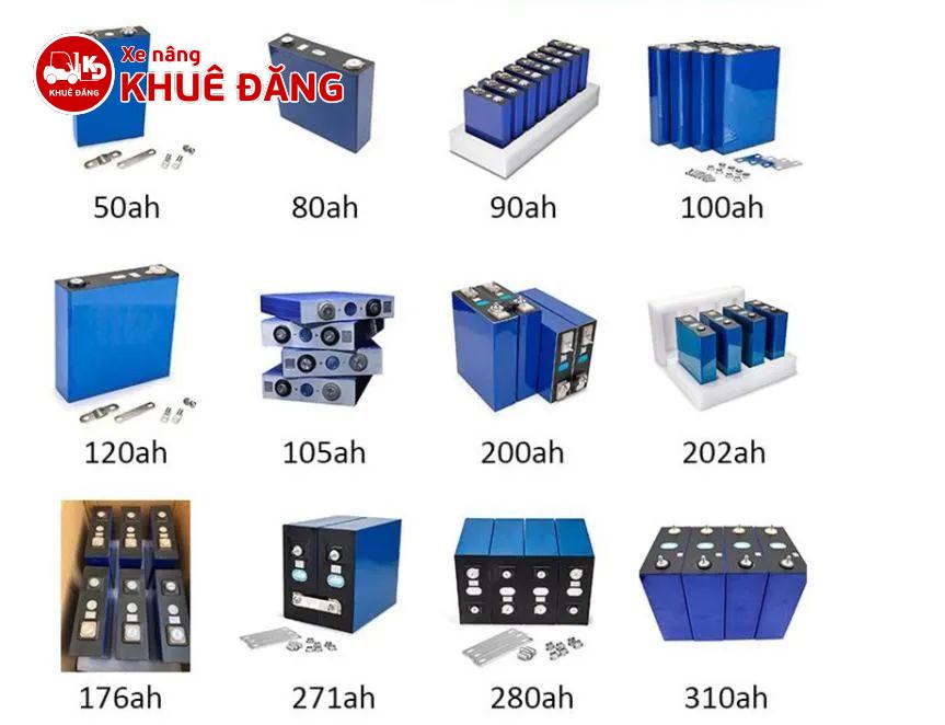 Mỗi khối pin với dung lượng khác nhau được ghép bằng nhiều cell pin, tùy loại