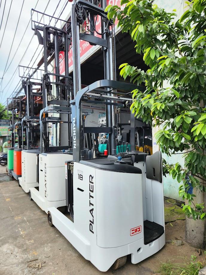 Xe nâng điện đứng lái cũ Nhật Bản tại Xe nâng Khuê Đăng