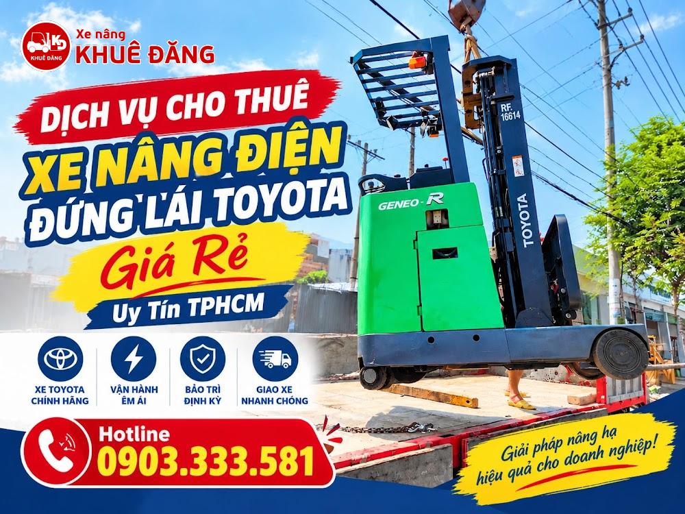 Dịch Vụ Cho Thuê Xe Nâng Điện Đứng Lái Toyota Giá Rẻ, Uy Tín TPHCM