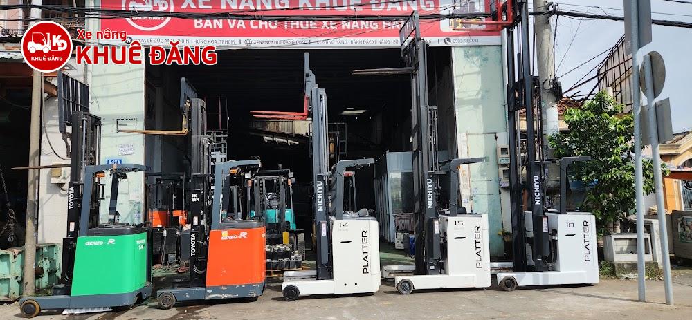 Xe nâng điện đứng lái 1 tấn cũ tại Khuê Đăng
