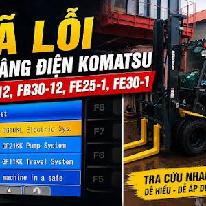 Mã lỗi của xe nâng điện Komatsu FB25-12, FB30-12, FE25-1, FE30-1