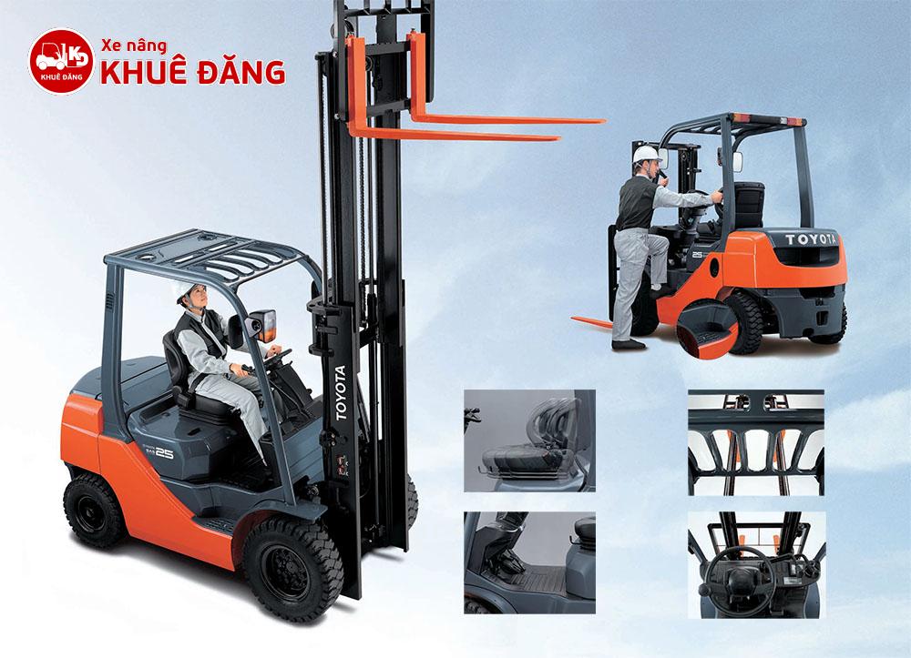 thiết kế bên ngoài xe nâng dầu Toyota 02-8FD25