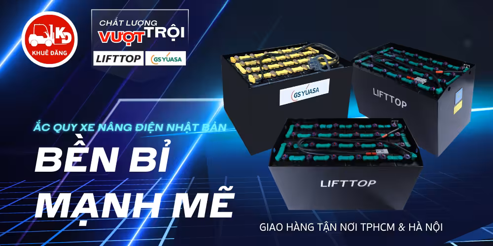 Bình điện xe nâng LIFTTOP GS Yuasa chính hãng mới 100% tại Hà Nội TPHCM Bình điện xe nâng LIFTTOP GS Yuasa chính hãng mới 100% tại Hà Nội TPHCM